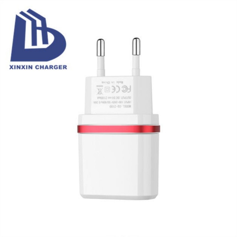 Super Fast Wall Pd Charger draagbare oplader reislader 2.1A 2 poorten